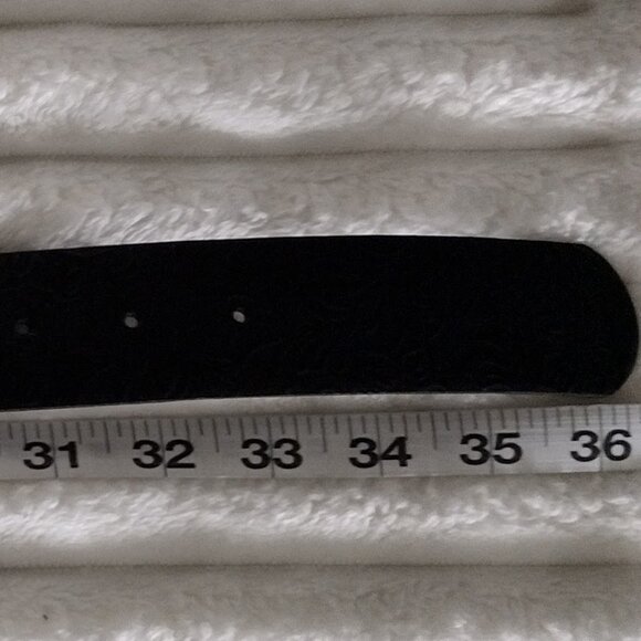 Western Longhorn Skull Statement Belt Engraved Gold Buckle Ranch Style - Picture 9 of 12